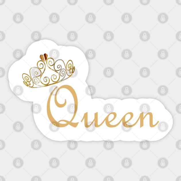 QUEEN Sticker by DESIGNSBY101